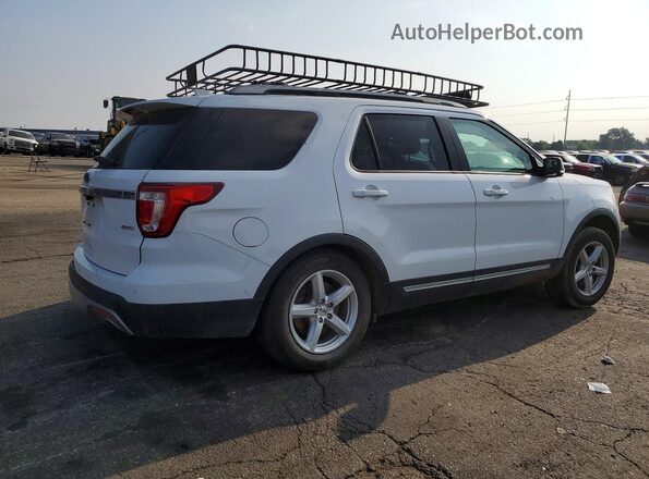 1FM5K8D87HGD88549 2017 FORD EXPLORER White Trasero derecho