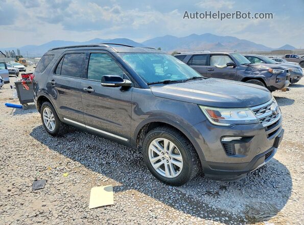 1FM5K8D87JGA80299 2018 FORD EXPLORER Серый Передняя правая четверть
