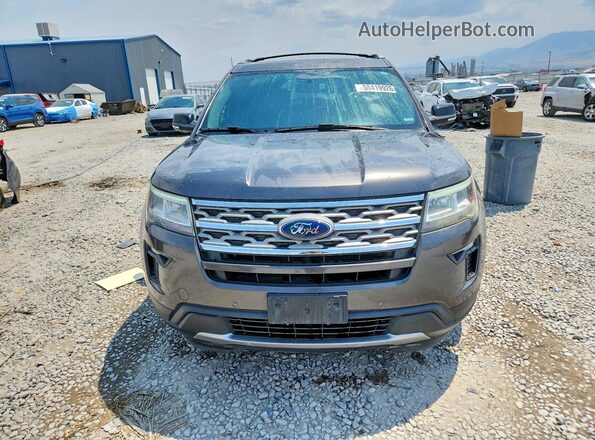 1FM5K8D87JGA80299 2018 FORD EXPLORER Серый Вид спереди