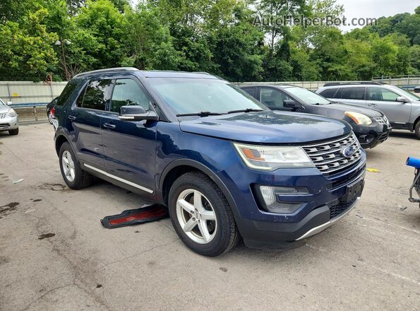 1FM5K8D88GGA31458 2016 FORD EXPLORER Blue წინა მარჯვენა