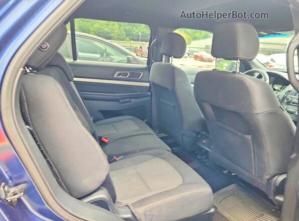 1FM5K8D88GGA31458 2016 FORD EXPLORER Blue უკანა სალონის ხედი