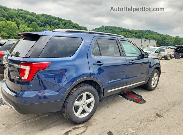 1FM5K8D88GGA31458 2016 FORD EXPLORER Blue უკანა მარჯვენა