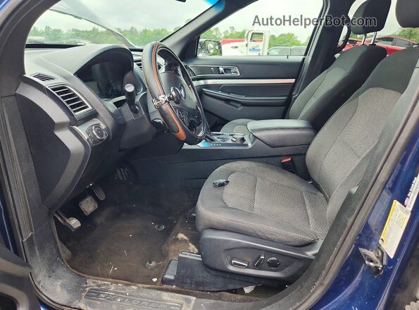 1FM5K8D88GGA31458 2016 FORD EXPLORER Blue წინა სალონის ხედი