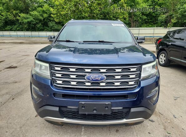 1FM5K8D88GGA31458 2016 FORD EXPLORER Blue წინა ხედი