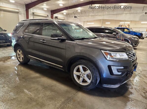 1FM5K8D88GGD11980 2016 FORD EXPLORER Серый Передняя правая четверть