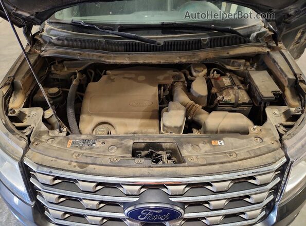 1FM5K8D88GGD11980 2016 FORD EXPLORER Серый Вид подкапотного пространства