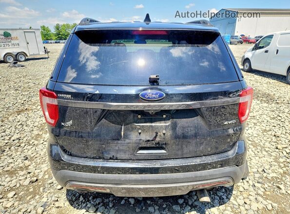 1FM5K8D88HGA40310 2017 FORD EXPLORER Черный Вид сзади