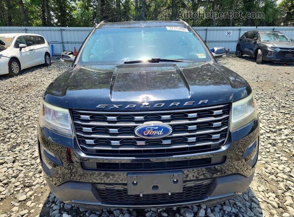 1FM5K8D88HGA40310 2017 FORD EXPLORER Черный Вид спереди