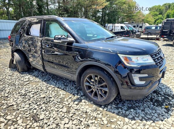 1FM5K8D88HGA40310 2017 FORD EXPLORER Черный Передняя правая четверть