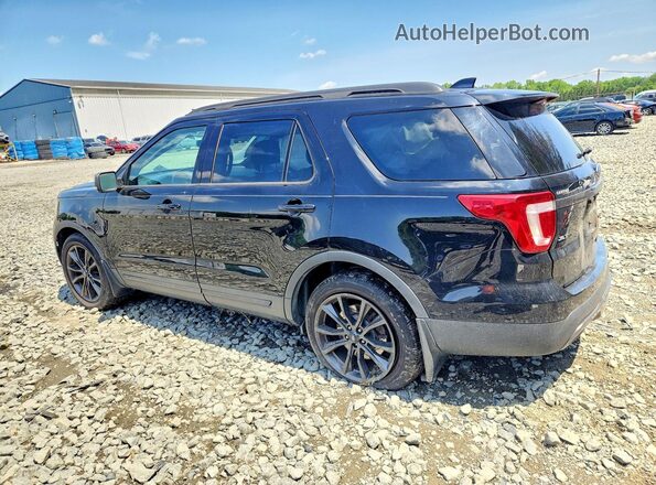 1FM5K8D88HGA40310 2017 FORD EXPLORER Черный Задняя левая четверть