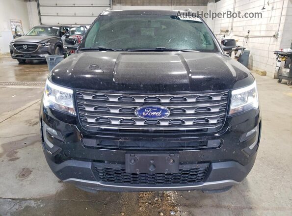 1FM5K8D88HGA74747 2017 FORD EXPLORER Black Դիմացի տեսք