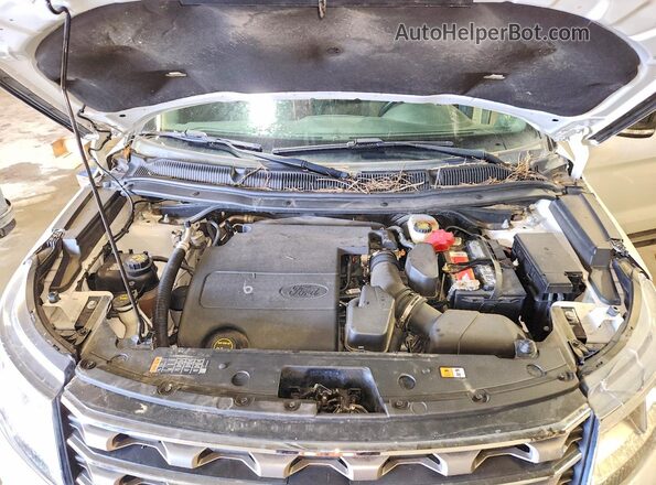 1FM5K8D88HGC81865 2017 FORD EXPLORER Белый Вид подкапотного пространства