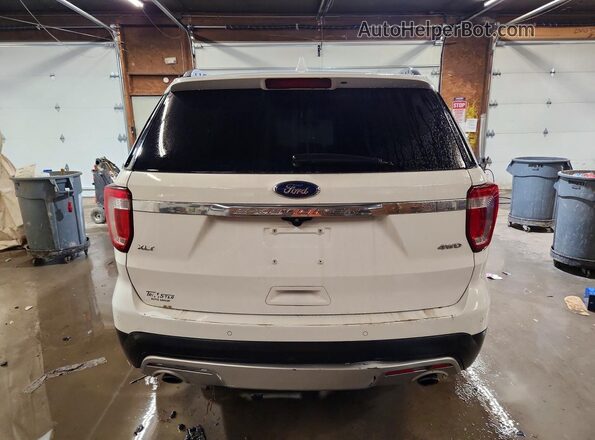 1FM5K8D88HGC81865 2017 FORD EXPLORER Белый Вид сзади