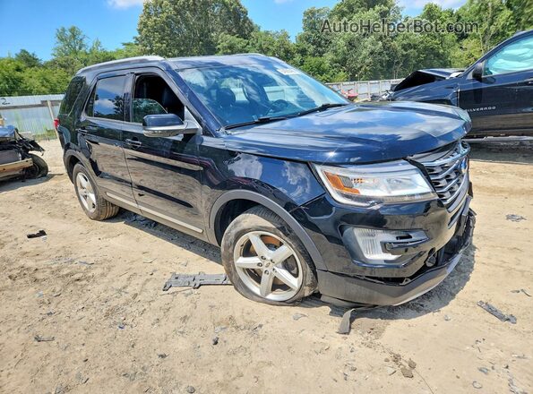 1FM5K8D88HGD34239 2017 FORD EXPLORER Black Front right