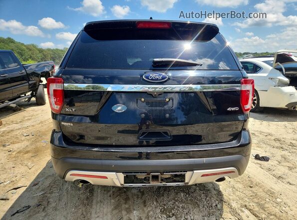 1FM5K8D88HGD34239 2017 FORD EXPLORER Black Rear view