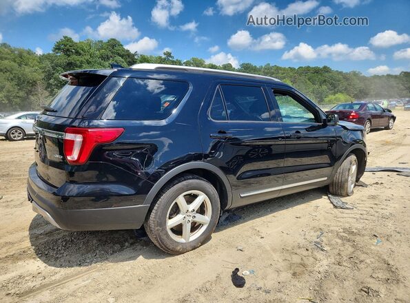 1FM5K8D88HGD34239 2017 FORD EXPLORER Black Rear right