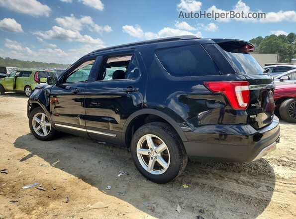 1FM5K8D88HGD34239 2017 FORD EXPLORER Black Rear left