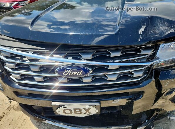 1FM5K8D88HGD34239 2017 FORD EXPLORER Black Engine compartment view