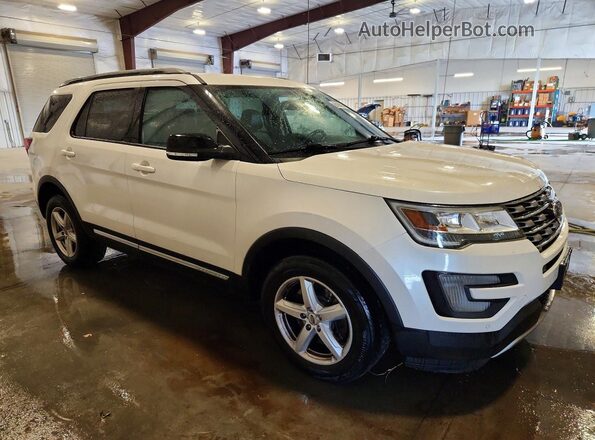 1FM5K8D88HGD41627 2017 FORD EXPLORER White Передня права чверть