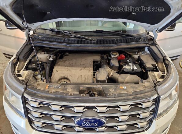 1FM5K8D88HGD41627 2017 FORD EXPLORER White Вид підкапотного простору