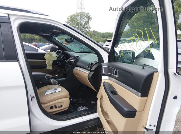 1FM5K8D88HGD44625 2017 FORD EXPLORER White Widok wnętrza z przodu