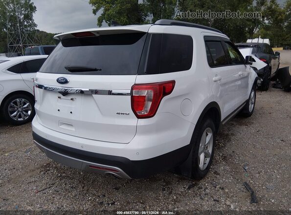 1FM5K8D88HGD44625 2017 FORD EXPLORER White Tył prawy