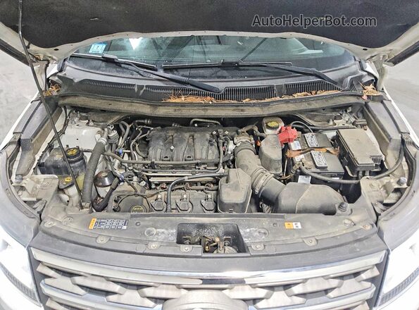1FM5K8D88JGA05434 2018 FORD EXPLORER Белый Вид подкапотного пространства