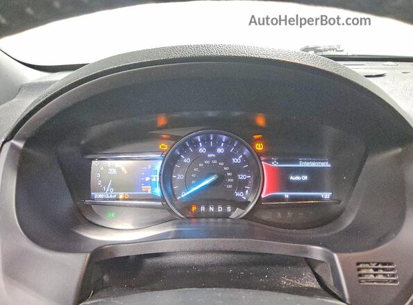 1FM5K8D88JGA05434 2018 FORD EXPLORER Белый Вид щитка приборов