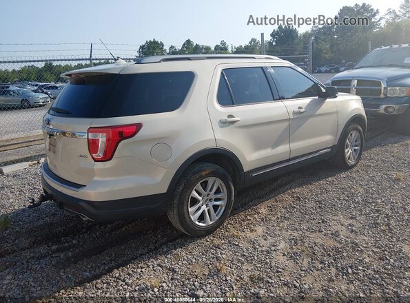 1FM5K8D88JGA52589 2018 FORD EXPLORER Кремовый Задняя правая четверть