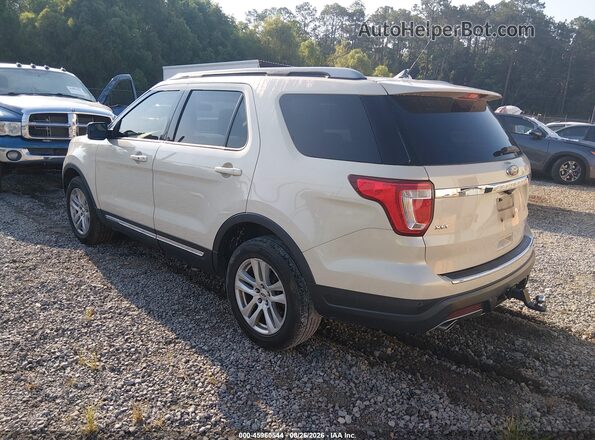 1FM5K8D88JGA52589 2018 FORD EXPLORER Кремовый Задняя левая четверть