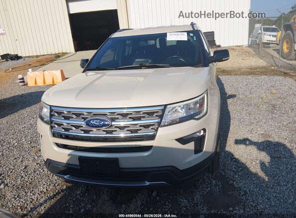 1FM5K8D88JGA52589 2018 FORD EXPLORER Кремовый Вид щитка приборов