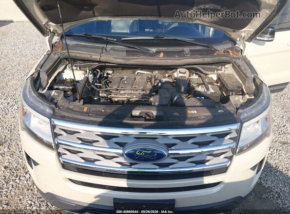 1FM5K8D88JGA52589 2018 FORD EXPLORER Кремовый Вид сзади