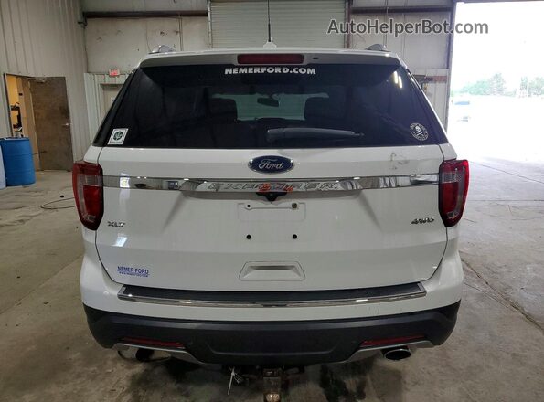 1FM5K8D88JGC61041 2018 FORD EXPLORER White Հետևի տեսք