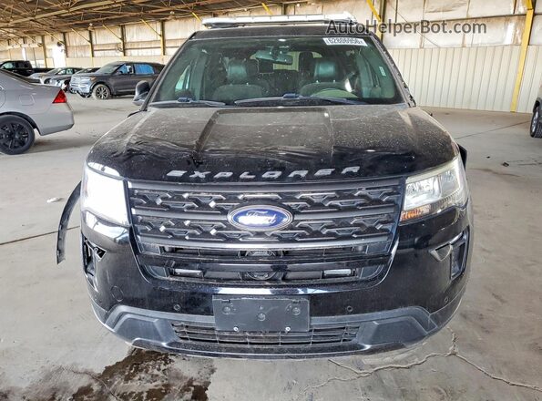 1FM5K8D88JGC66160 2018 FORD EXPLORER Black Դիմացի տեսք
