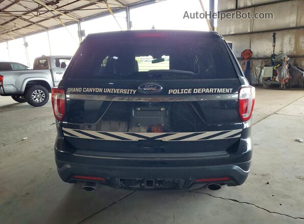 1FM5K8D88JGC66160 2018 FORD EXPLORER Black Հետևի տեսք