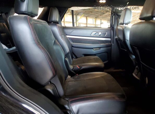 1FM5K8D88JGC66160 2018 FORD EXPLORER Black Հետևի նստատեղերի տեսք