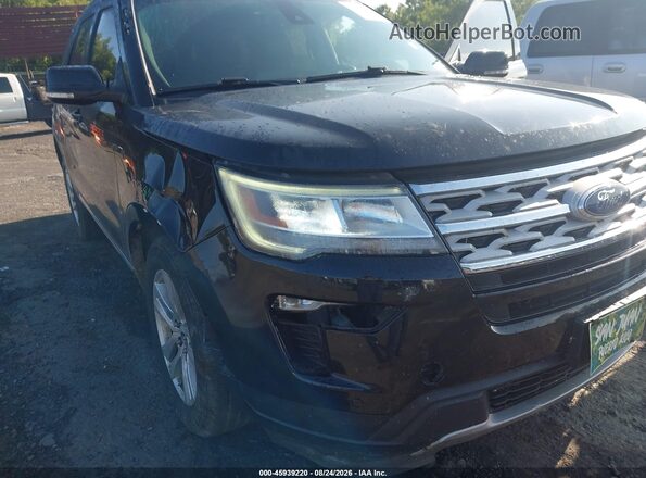 1FM5K8D88JGC78986 2018 FORD EXPLORER Black წინა ხედი
