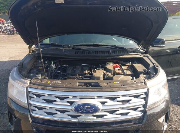 1FM5K8D88JGC78986 2018 FORD EXPLORER Black უკანა ხედი