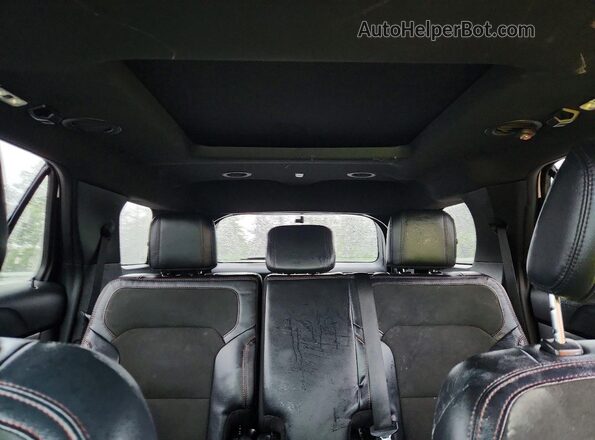 1FM5K8D88KGA81334 2019 FORD EXPLORER White Vista de los asientos traseros
