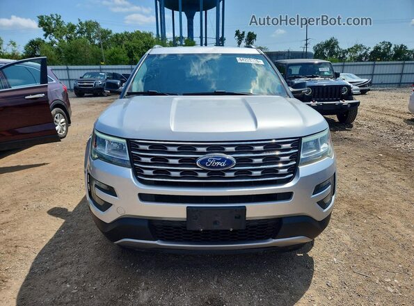 1FM5K8D89GGA37253 2016 FORD EXPLORER Серебряный Вид спереди