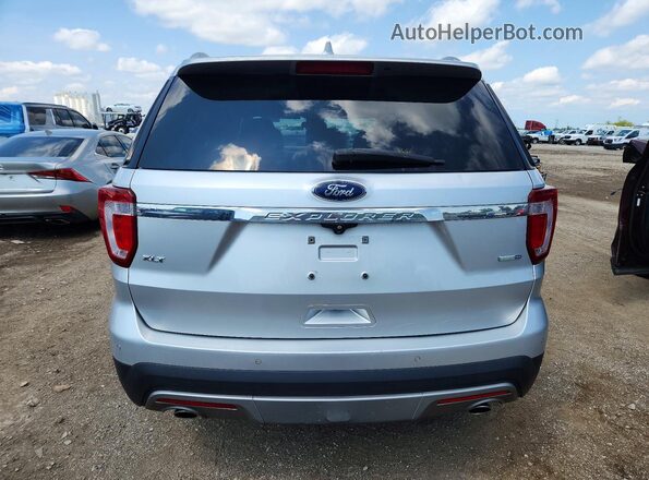 1FM5K8D89GGA37253 2016 FORD EXPLORER Серебряный Вид сзади