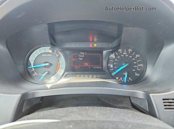 1FM5K8D89GGA37253 2016 FORD EXPLORER Серебряный Вид щитка приборов