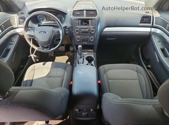 1FM5K8D89GGA37253 2016 FORD EXPLORER Серебряный Вид панели приборов