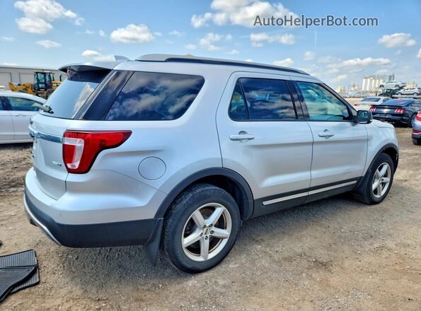 1FM5K8D89GGA37253 2016 FORD EXPLORER Серебряный Задняя правая четверть
