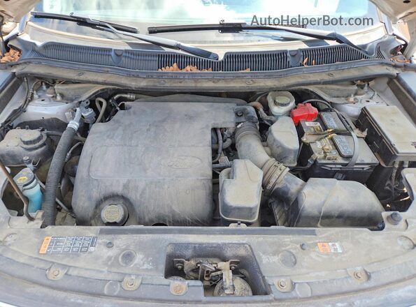 1FM5K8D89GGA37253 2016 FORD EXPLORER Серебряный Вид подкапотного пространства