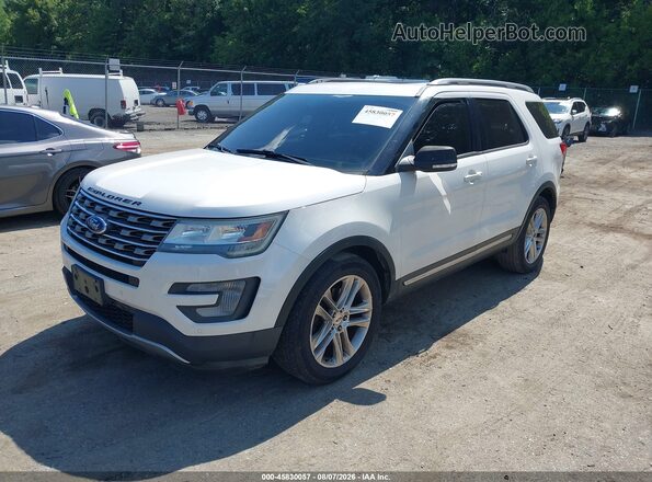 1FM5K8D89GGC19289 2016 FORD EXPLORER White Przód lewy