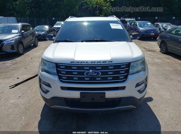 1FM5K8D89GGC19289 2016 FORD EXPLORER White Widok zestawu wskaźników