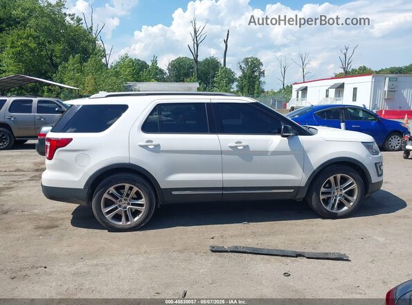 1FM5K8D89GGC19289 2016 FORD EXPLORER White Widok wnętrza z tyłu