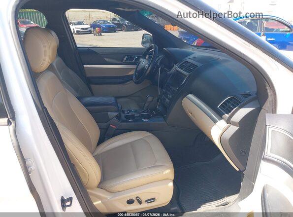 1FM5K8D89GGC19289 2016 FORD EXPLORER White Widok wnętrza z przodu