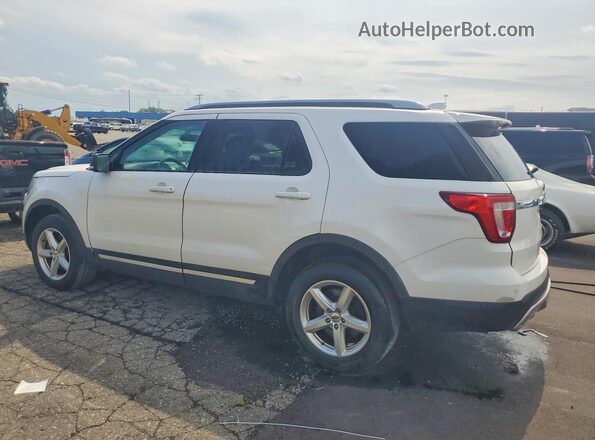 1FM5K8D89HGA45161 2017 FORD EXPLORER White Trasero izquierdo